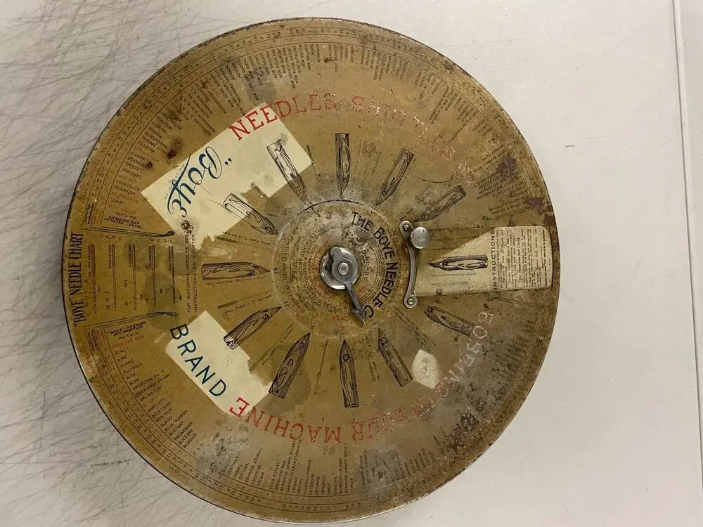 Antique 1920s Boye Needle Co. Chicago Spinning Display Store Dispenser